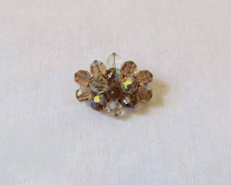 Aurora Borealis Kristall Brosche - 1950Er Jahre von LouisaAmeliaJane