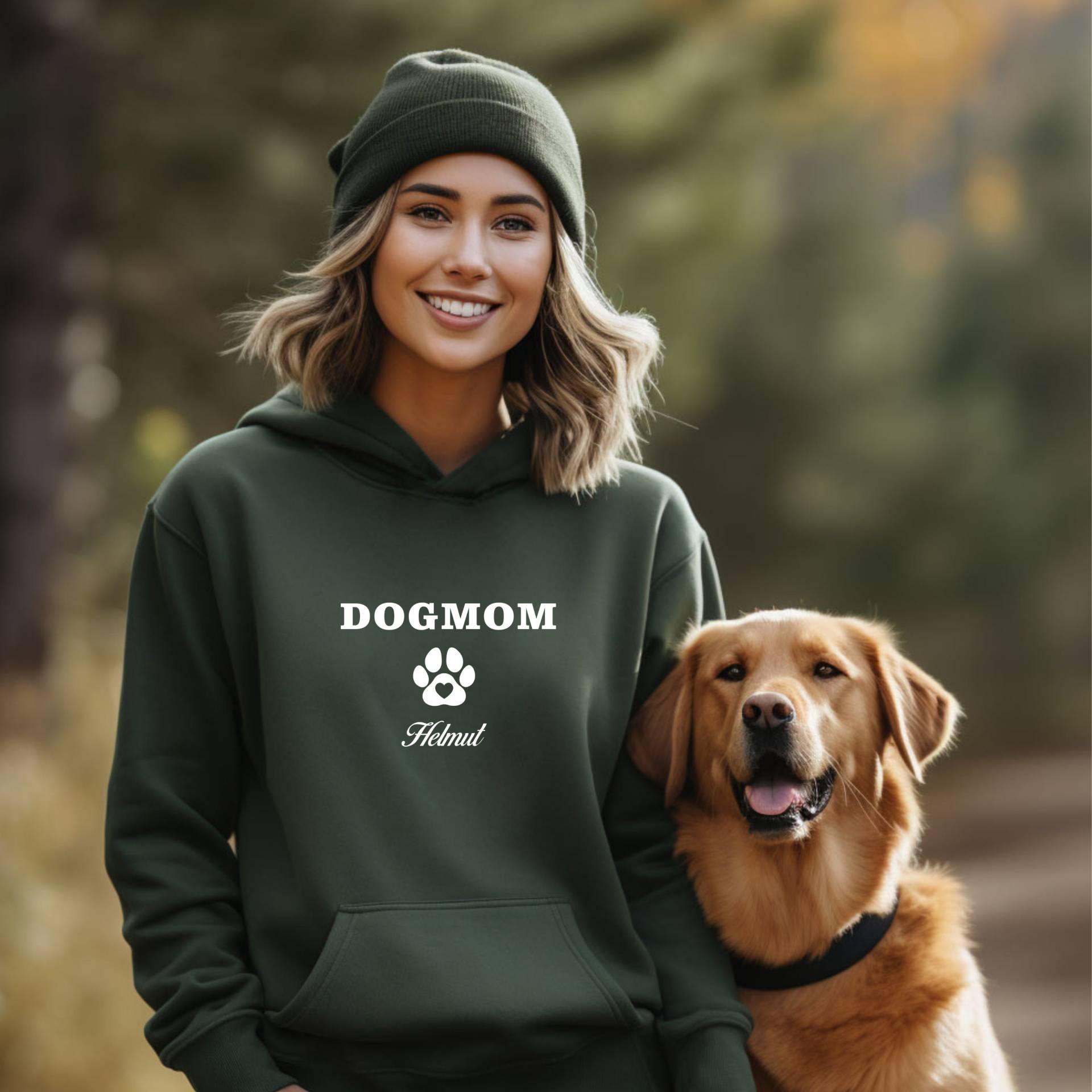 Dog Mom - Kapuzenpullover Hoodie/ Hundeliebe von LouischensWunderwelt