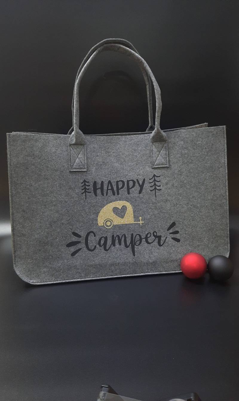 Filztasche/Filzshopper "Happy Camper" /Camping von LouischensWunderwelt
