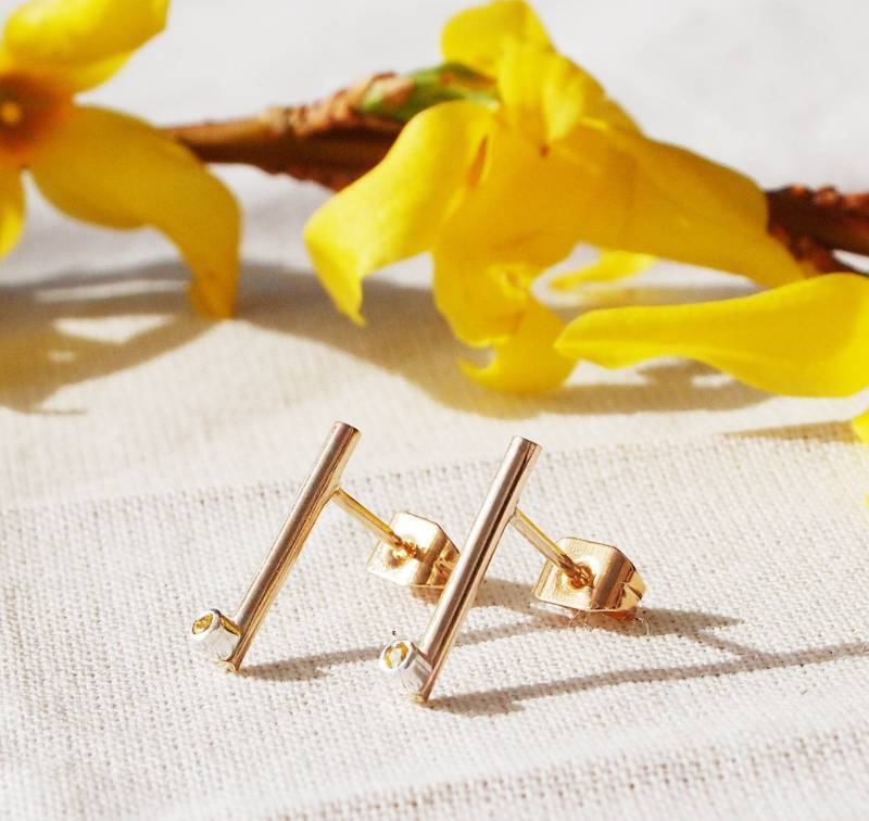Gold Und Silber Ohrstecker Gold Und Silber Ohrstecker von LouiseBuchanDesign
