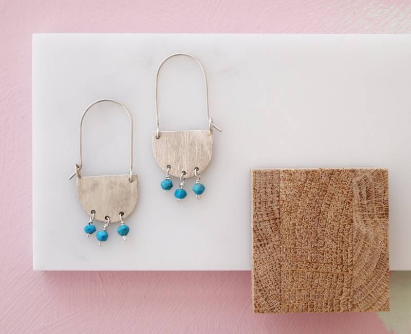 Halbmond Und Türkis Tropfen Halbmond Und Türkis Tropfen von LouiseBuchanDesign