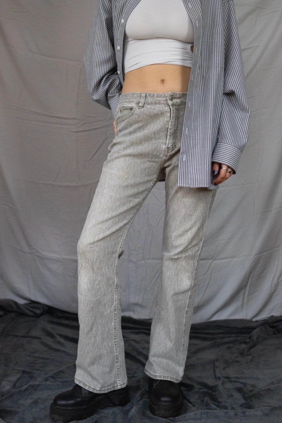 Baggy Jeans Frauen Vintage Große Freizeithose Gerades Bein 90Er Jahre Denim Mid Waist Y2K Classic von LouisonStudio