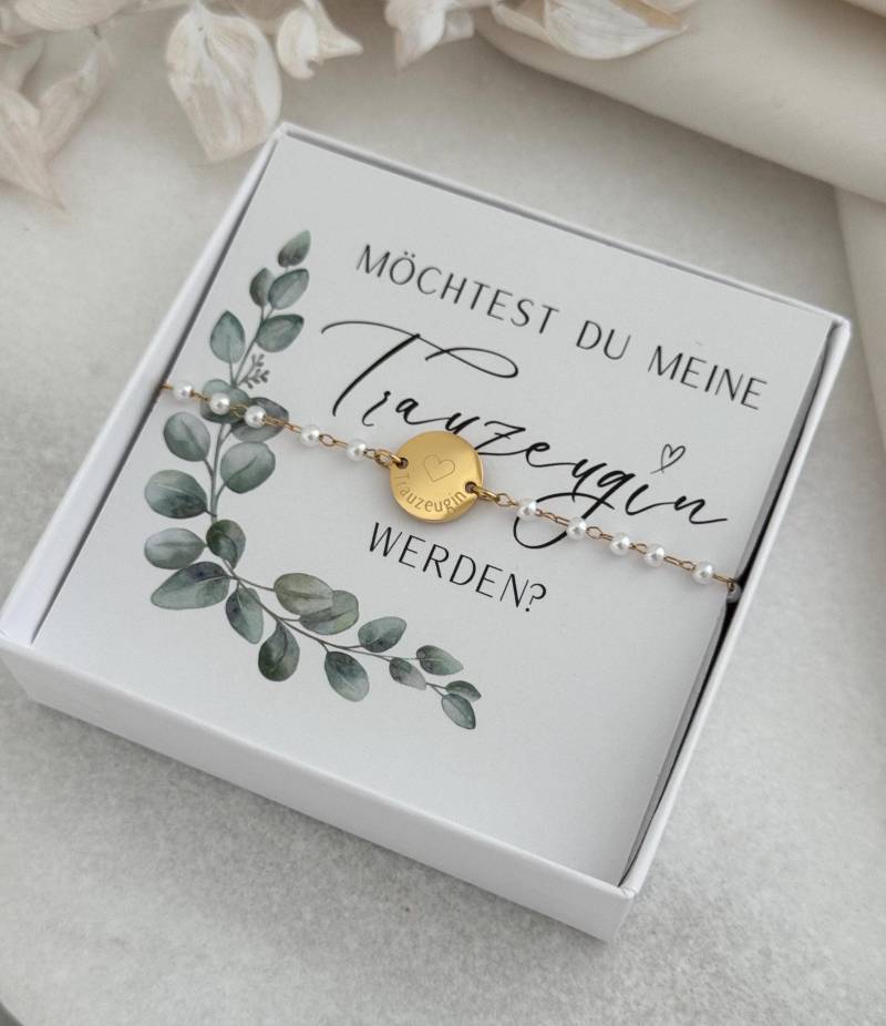 Gravur Armband Personalisiert | Perlenarmband Edelstahl, Gold, Rose, Silber Brautjungfern, Trauzeugin, Braut, Mama, Geschenk Set von LoulousWithLove