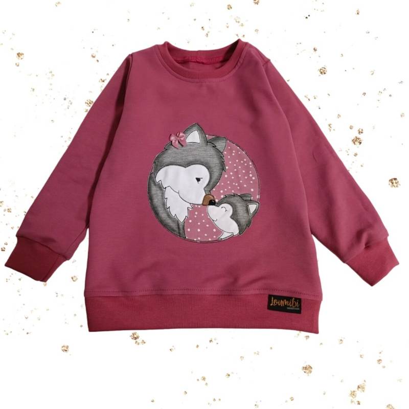 Bio Sweater | Wolfliebe Versch. Farben Ab Gr. 68 von LoumibiHandmade