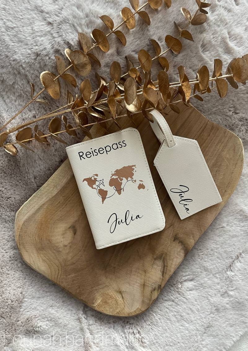 Reisepasshülle Personalisiert Urlaub Reisepasshülle Personalisiert Urlaub von LounahHandmade