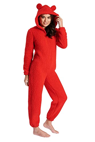 Loungeable Damen Jumpsuit Overall Einteiler Red Borg Hooded with Ears 791217 XL von Loungeable