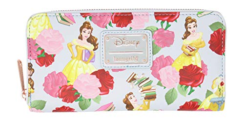 Disney Beauty & The Beast Belle Roses Floral Zip Around Wallet von Loungefly