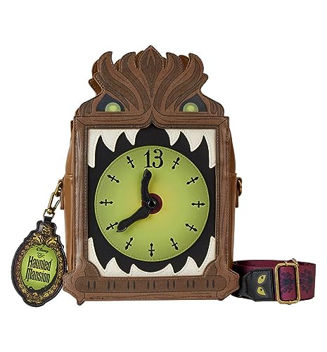Loungefly Disney Haunted Mansion Clock Crossbody Bag, Braun, Einheitsgröße von Loungefly