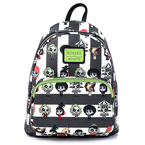 Loungefly Beetlejuice Chibi Mini Rucksack, multi, Einheitsgröße, Umhängetaschen von Loungefly