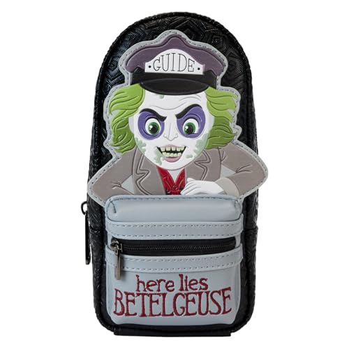 Loungefly Beetlejuice Here Lies Betelgeuse Mini-Rucksack Federmäppchen von Loungefly