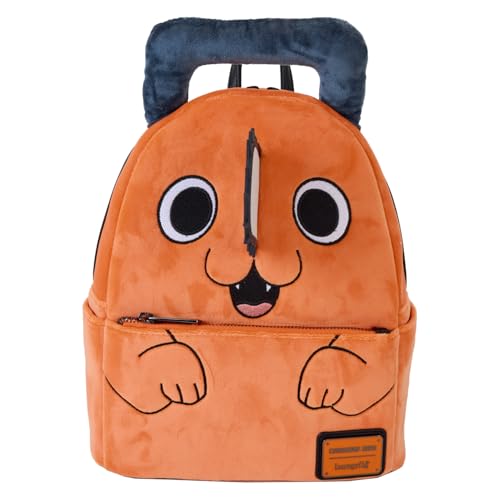 Loungefly Chainsaw Man Pochita Plüsch-Mini-Rucksack, Mehrfarbig/Meereswellen (Ocean Tides) von Loungefly
