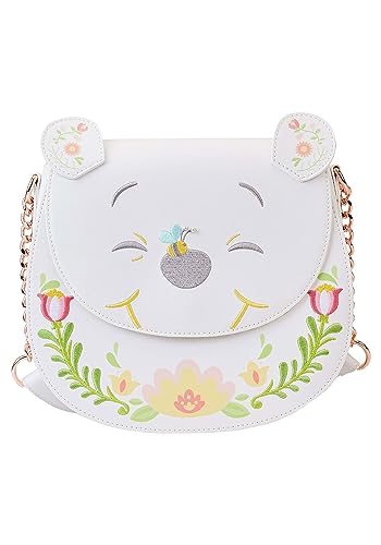 Loungefly Cross Body Bag Winnie The Pooh Cosplay Folk Floral Nue offiziell Weiß One Size von Loungefly