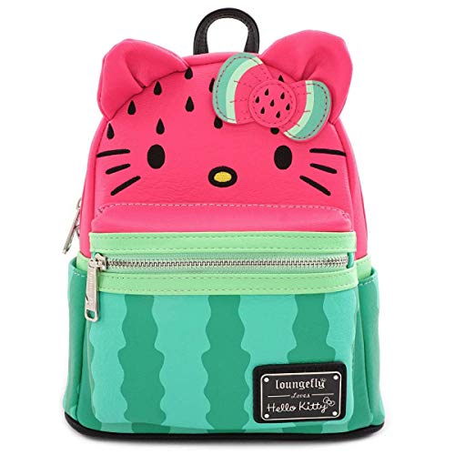 Loungefly Damen N/A Hallo Kitty Wassermelone Frauen Mini Rucksäcke Mehrfarbig, Kunstleder, Multicolored, One Size von Loungefly