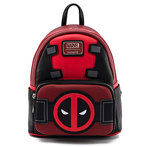 Loungefly Deadpool Merc mit Mund Cosplay Damen Doppelriemen Schultertasche Geldbörse, Mehrfarbig/Meereswellen (Ocean Tides), Einheitsgröße, modisch von Loungefly