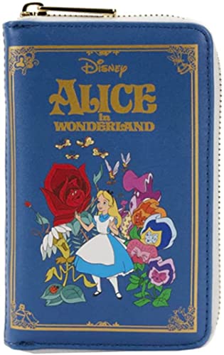 Loungefly Disney Aiw Classic Book Zip Around Wallet Alice In Wonderland One Size von Loungefly
