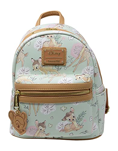 Loungefly Disney Bambi Dreamy Allover Print Womens Double Strap Shoulder Bag Purse von Loungefly