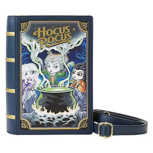Loungefly Disney Hocus Pocus Book Crossbody Geldbörse, Mehrfarbig/Meereswellen (Ocean Tides), Einheitsgröße von Loungefly