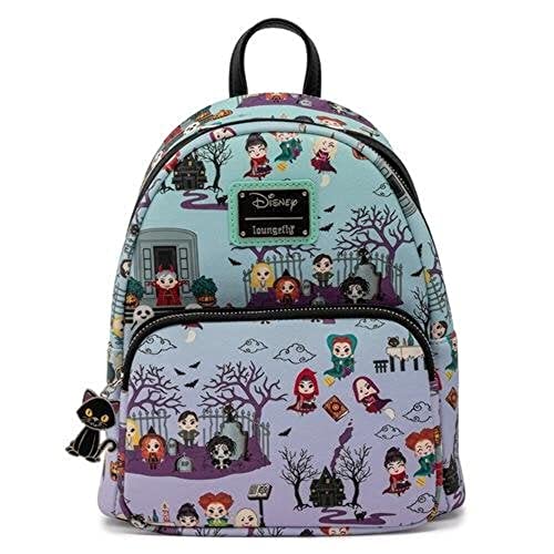 Loungefly Disney Hocus Pocus Scene Womens Double Strap Shoulder Bag Purse von Loungefly