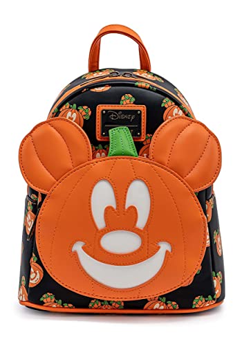 Loungefly Disney Mickey-O-Lantern Womens Double Strap Shoulder Bag Purse von Loungefly