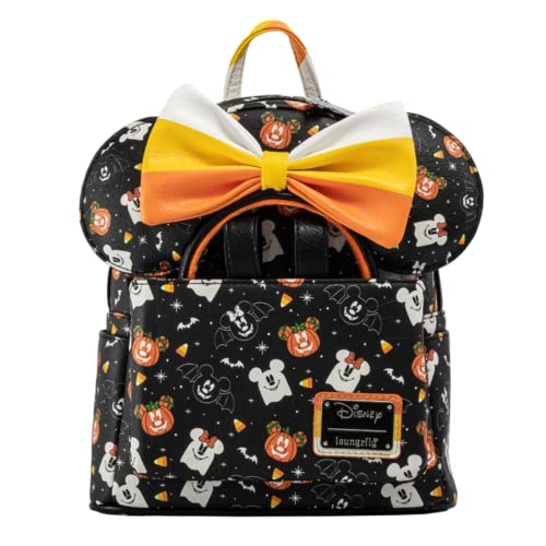 Loungefly Disney Mickey and Minnie Spooky Mice Adult Womens Double Strap Shoulder Bag Purse with Ears Headband von Loungefly