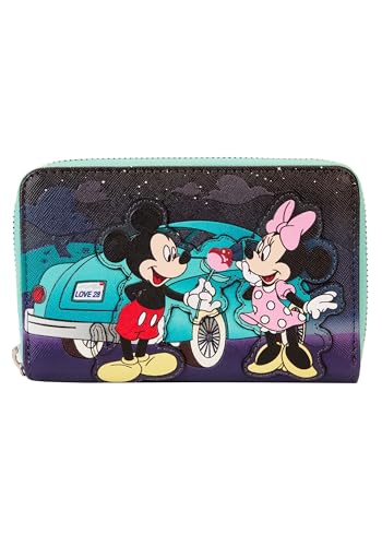 Loungefly Disney Mickey und Minnie Date Night Drive-In Kunstleder mit Reißverschluss von Loungefly