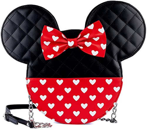 Loungefly Disney Mickey & Minnie Valentines Umhängetasche, Mickey und Minnie Maus, Einheitsgröße von Loungefly