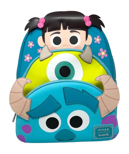 Loungefly Disney Monsters Inc Damen Schultertasche mit doppeltem Riemen von Loungefly