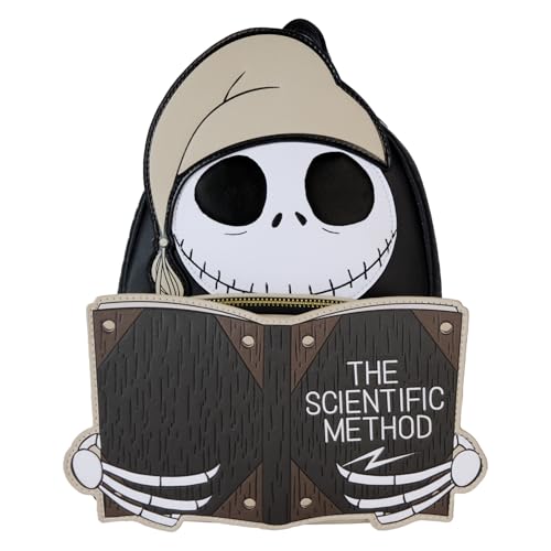 Loungefly Disney Nightmare Before Christmas Bedtime Jack Scientific Method Damen-Schultertasche mit Doppelriemen, Mehrfarbig/Meereswellen (Ocean Tides), Einheitsgröße, Mini-Rucksack von Loungefly