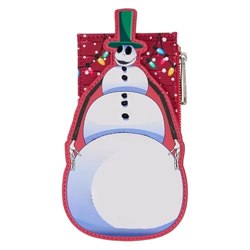 Loungefly Disney Nightmare Before Chrsitmas Snowman Skellington Card Holder Wallet von Loungefly