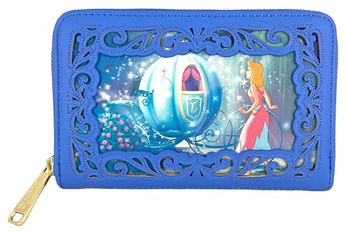 Loungefly Disney Princesses Cinderella Window Faux Leather Wallet, Mehrfarbig/Meereswellen (Ocean Tides), Einheitsgröße, Geldbörse von Loungefly