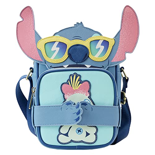 Loungefly Disney Stitch Beach Day Crossbody Bag, Mehrfarbig/Meereswellen (Ocean Tides), Einheitsgröße, Umhängetasche von Loungefly