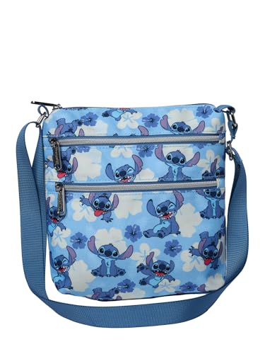 Loungefly Disney Stitch Passport Crossbody Reisetasche Blau von Loungefly