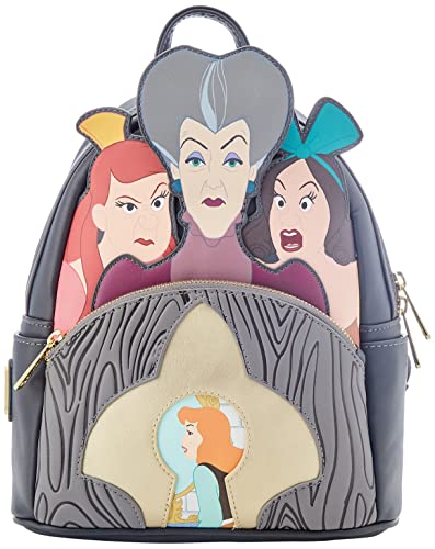 Loungefly Disney Villains Scene Evil Stepmother and Stepsisters Womens Double Strap Shoulder Bag Purse von Loungefly