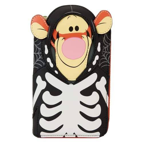 Winnie Puuh Skelett Tigger Cosplay Glow Zip Around Wallet, Mehrfarbig, Einheitsgröße, Geldbörse von Loungefly