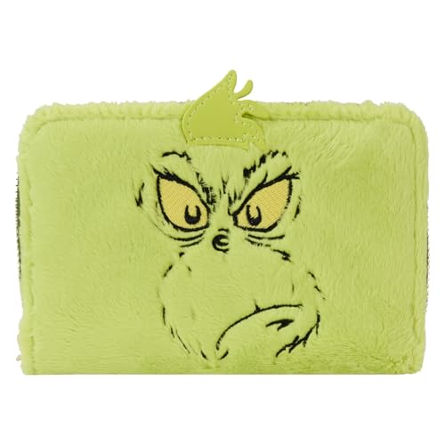 Loungefly Dr. Seuss Plush Grinch Glow Cosplay Geldbörse mit Reißverschluss von Loungefly