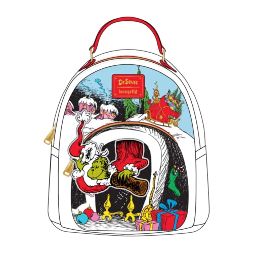 Loungefly Dr. Seuss The Grinch Chimney Thief Adult Womens Double Strap Shoulder Bag Purse von Loungefly