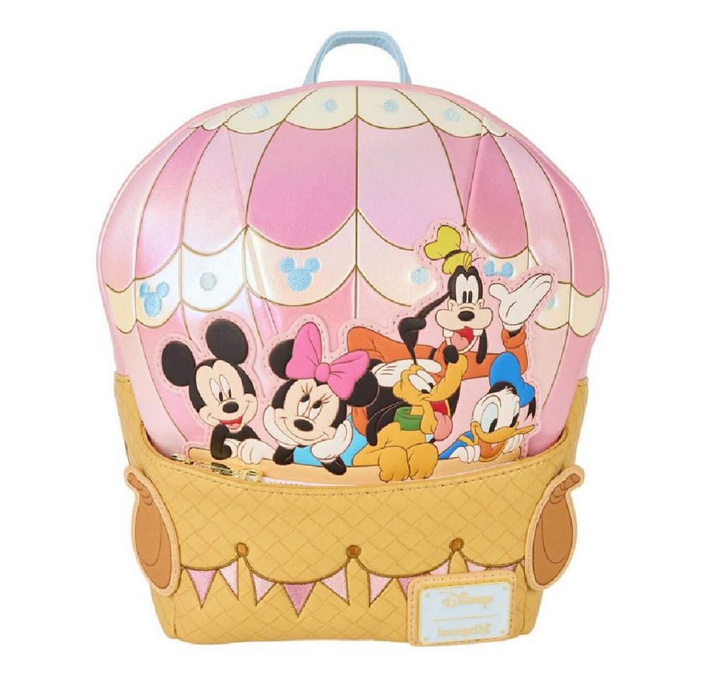 Loungefly Freizeitrucksack Disney Mickey & Friends Shape Hot Air Balloon Rucksack 26cm von Loungefly