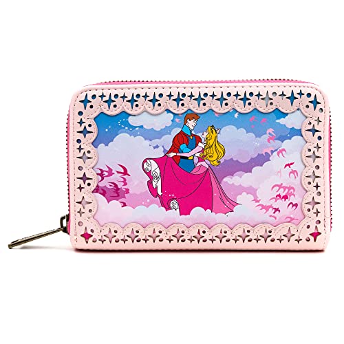 Loungefly PU Geldbörse Disney Princess Aurora Dornröschen, Pink, Geldbörse von Loungefly