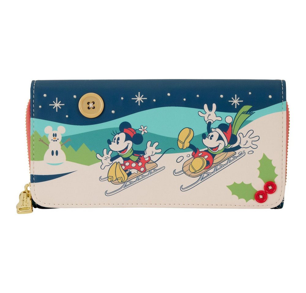 Loungefly Geldbörse Disney by Loungefly Geldbeutel Mickey and Minnie Holiday von Loungefly