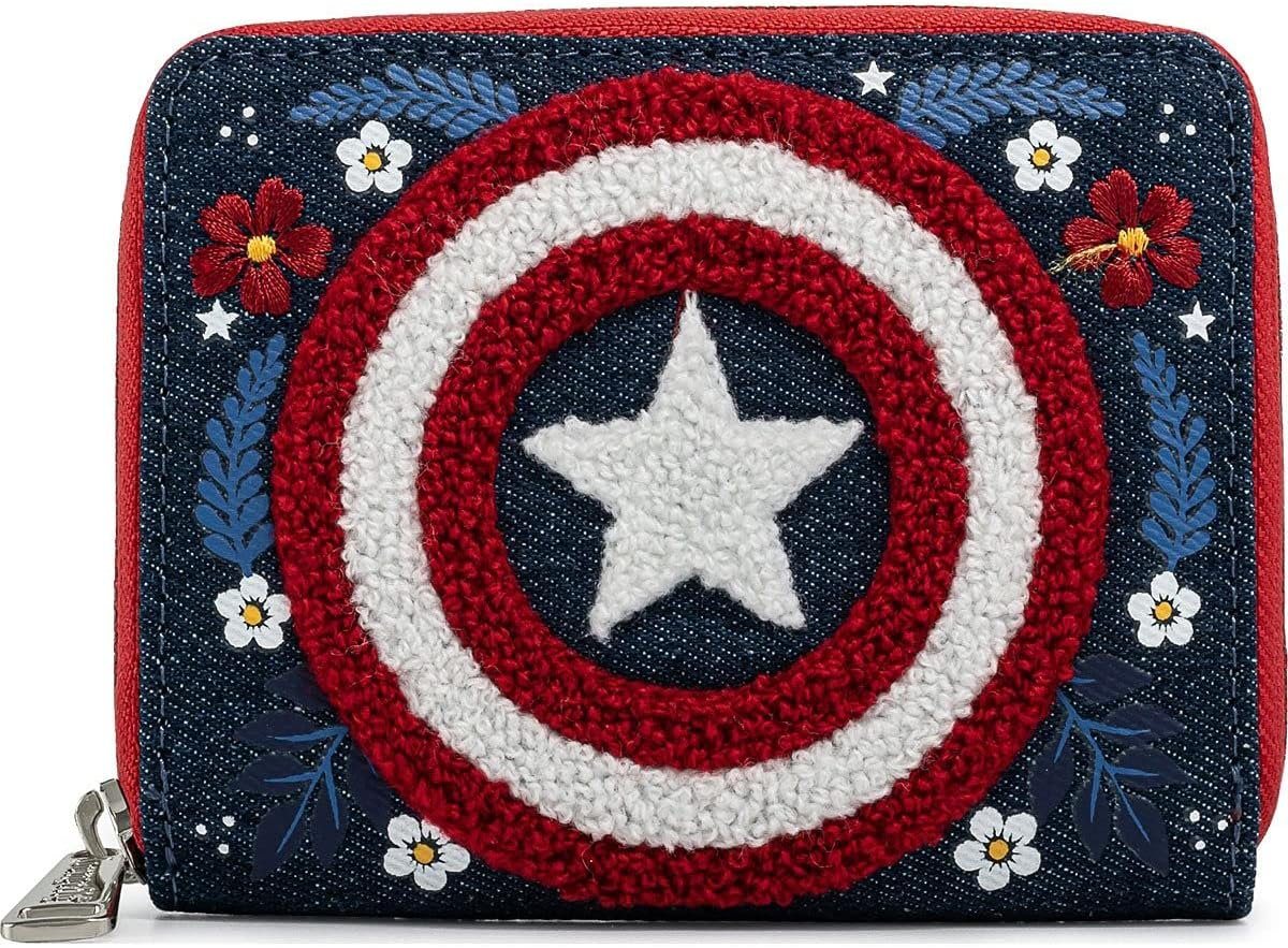 Loungefly Geldbörse Marvel by Loungefly Geldbeutel Captain America 80th Anniversary (1-tlg) von Loungefly