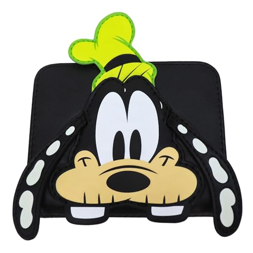 Loungefly Goofy Skeleton Glow In The-Dark Cosplay Wallet, Mehrfarbig/Meereswellen (Ocean Tides), Wdwa2651 von Loungefly