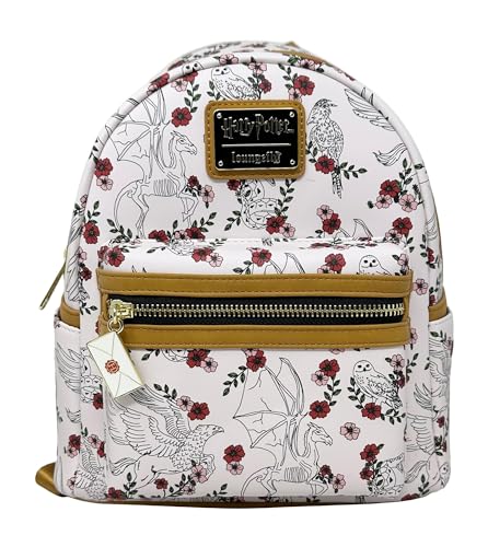Loungefly Harry Potter Hedwig Magical Creatures Double Strap Shoulder Bag Purse, Cremeweiß, Medium, Casual, HPBK0219 Loungefly Harry Potter Hedwig Magical Creatures Double Strap Shoulder Bag Purse, Cremeweiß, Medium, Casual, HPBK0219 von Loungefly