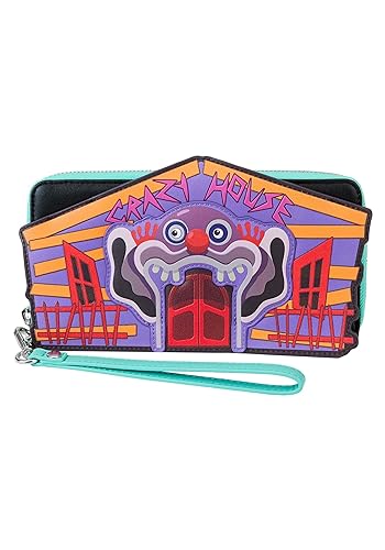 Loungefly MGM Killer Klowns aus dem Weltraum Zip Wallet | Halloween Brieftaschen, Violett, Einheitsgröße von Loungefly