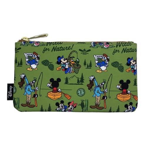 Loungefly Mickey, Minnie & Friends Camping AOP Nylontasche, Mehrfarbig, Tasche von Loungefly