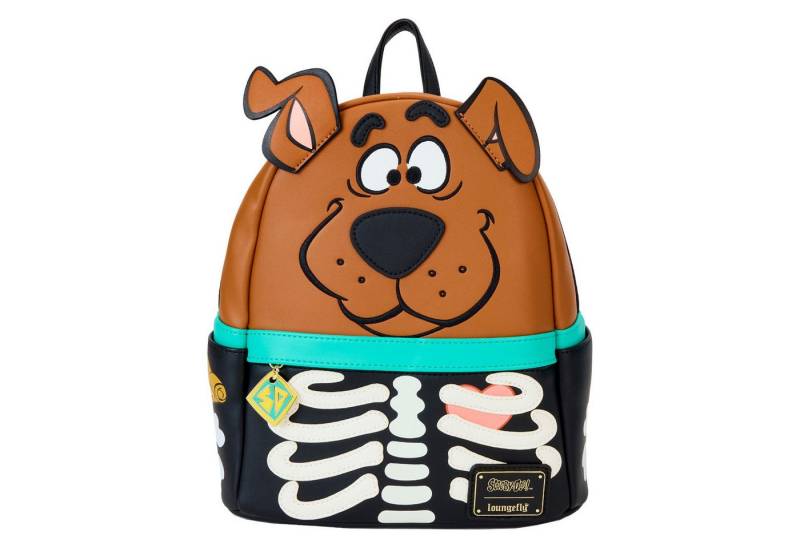 Loungefly Minirucksack Scooby-Doo by Loungefly Mini-Rucksack Skeleton Scooby Cosplay (1-tlg), leuchtet im dunkeln, Detailliert und Hochwertig von Loungefly
