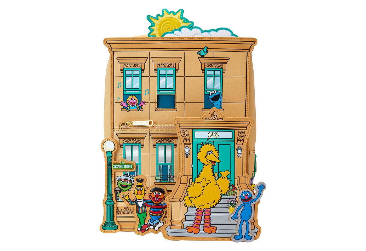 Loungefly Minirucksack Sesamstraße by Loungefly Mini Rucksack Corner (1-tlg), hochwertig und detailliert von Loungefly