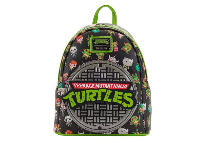 Loungefly Minirucksack Teenage Mutant Ninja Turtles by Loungefly Rucksack Sewer Cap AOP (1-tlg), hochwertig und detailliert von Loungefly