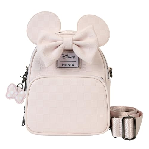 Loungefly Minnie Mouse Karierte Textur wandelbarer Mini-Rucksack & Umhängetasche Loungefly Minnie Mouse Karierte Textur wandelbarer Mini-Rucksack & Umhängetasche von Loungefly