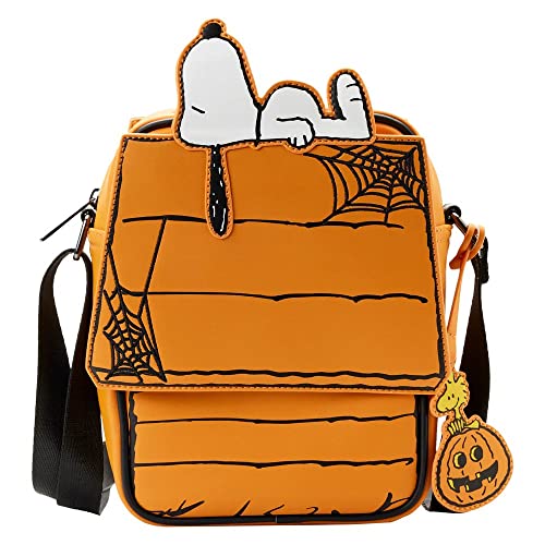 Loungefly Peanuts Great Pumpkin Snoopy Doghouse Damen Crossbody, Mehrfarbig, 6" W x 8.25" H x 3" D von Loungefly