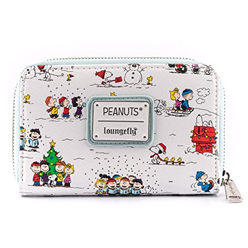 Loungefly Peanuts Happy Holidays All-Over-Print Ziparound Wallet von Loungefly